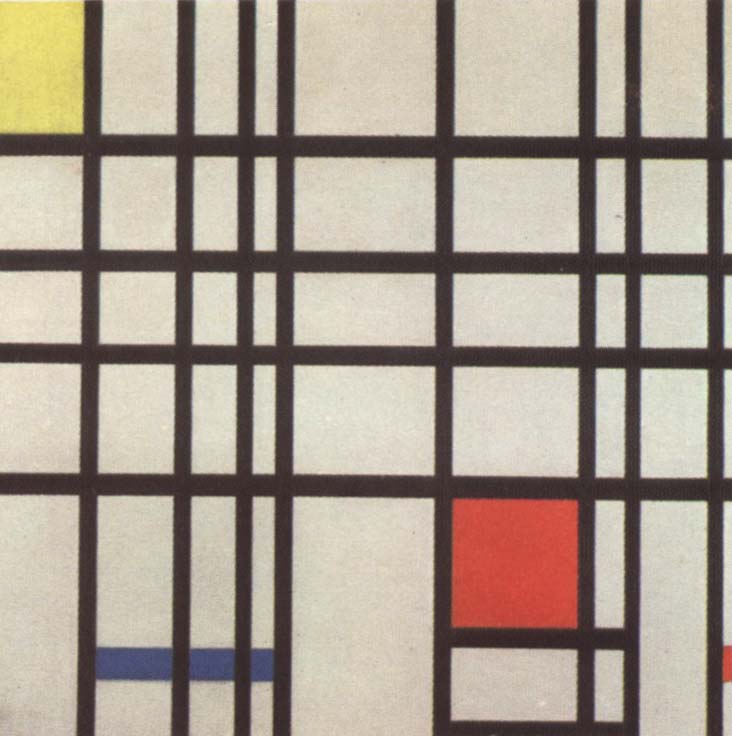 Composition with red,yellow and blue